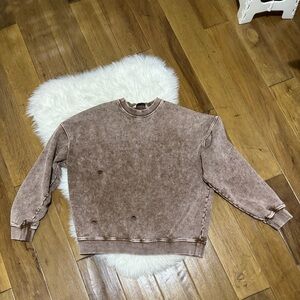 Falling Forward x Free People Brown Sweatshirt